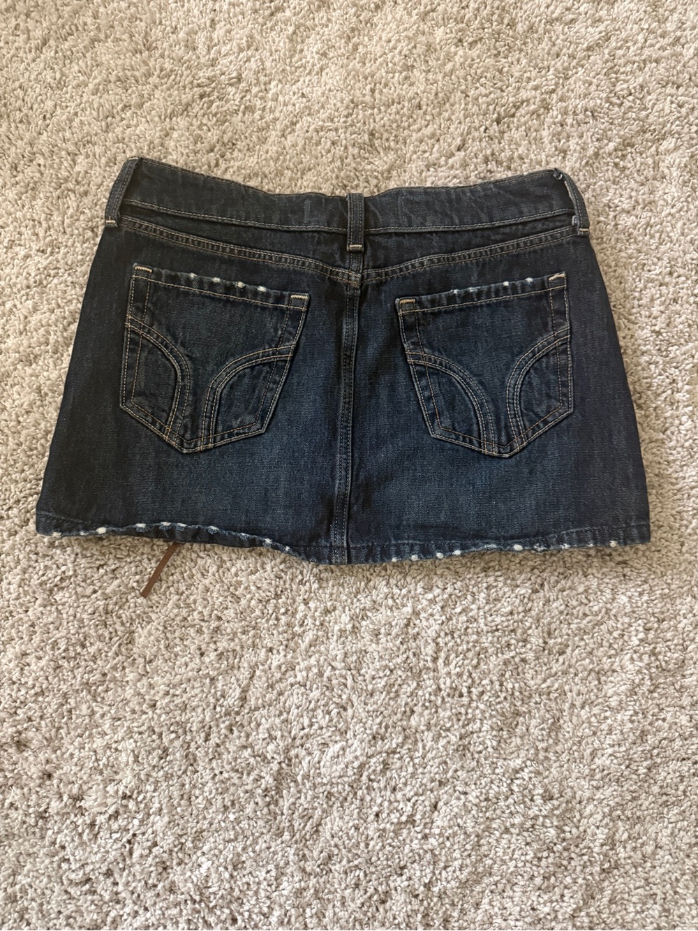 Hollister Dark Wash Denim Mini Skirt size 0